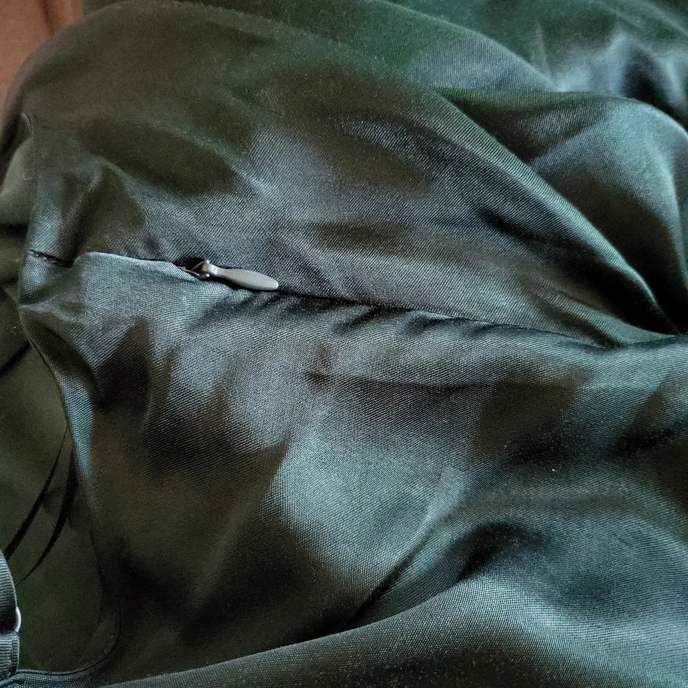 NWT Zara Satin Dress in Deep Green - Picture 14 of 14